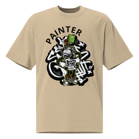 "Men’s Oversized Faded Streetwear T-Shirt by Lavyas Aura"