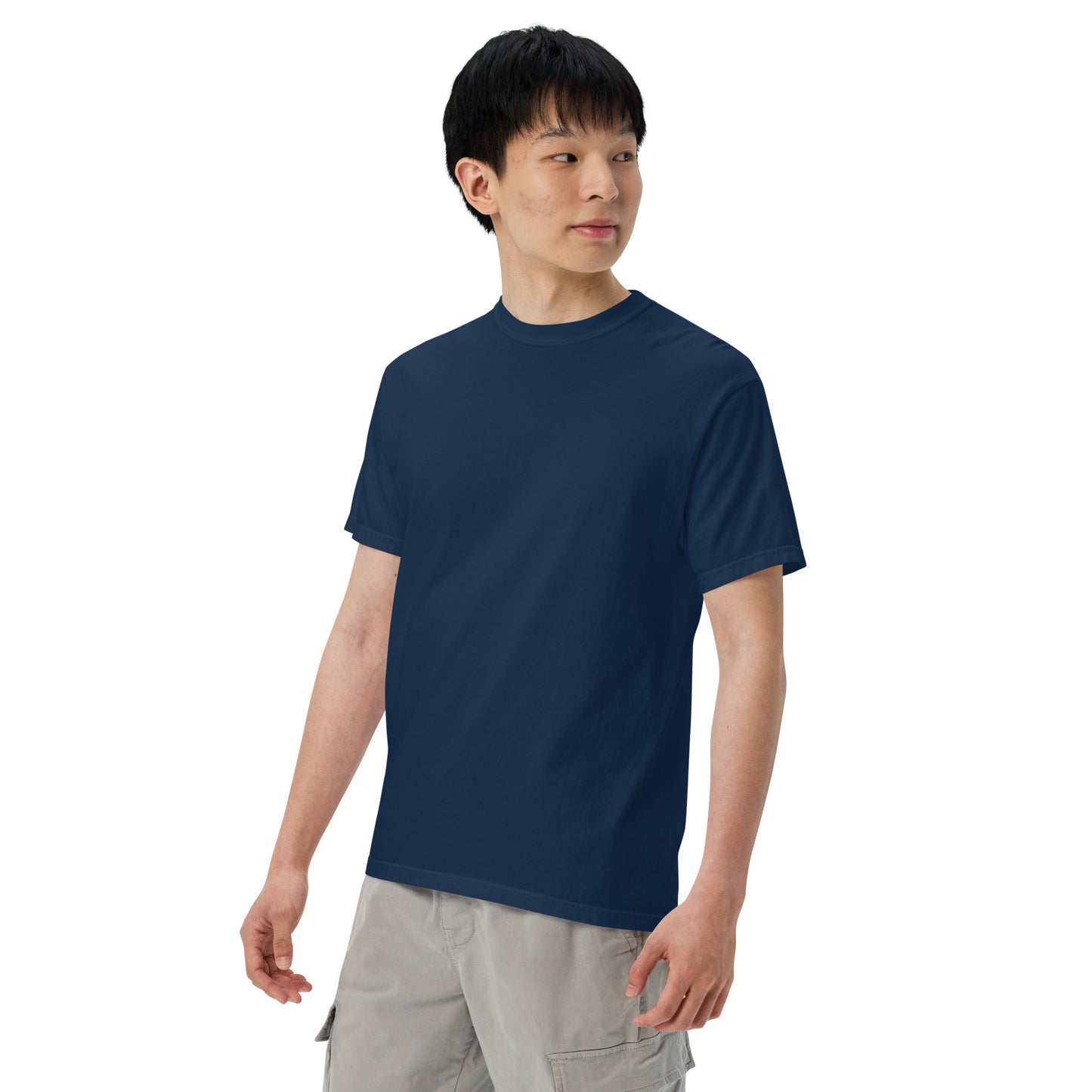 Garment-dyed t-shirt front view unisex fit