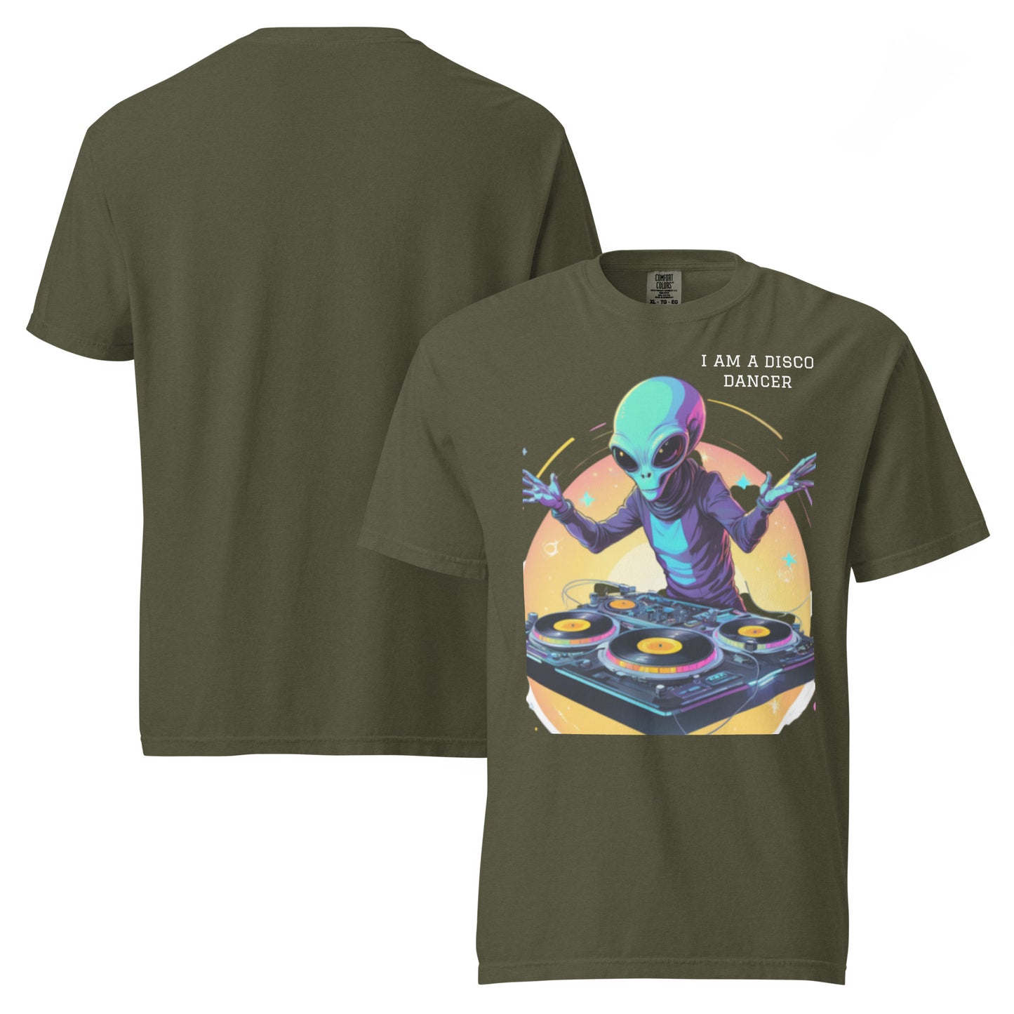 Alien print graphic tee USA fit – Lavyas Aura