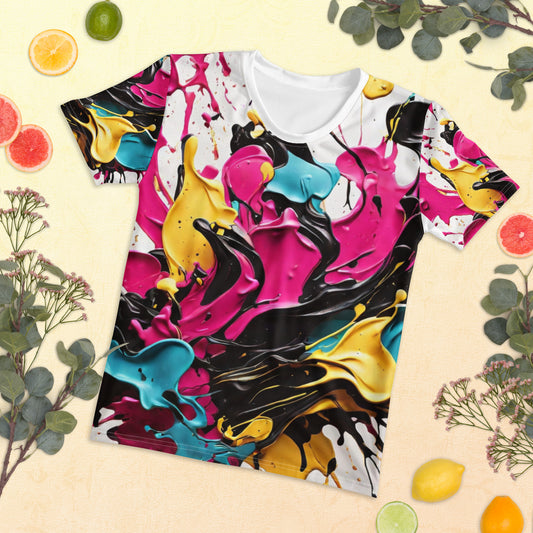 Lavyas Aura crew neck cotton tee front view