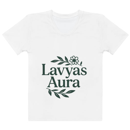 Front view of women's premium cotton t-shirt USA fit