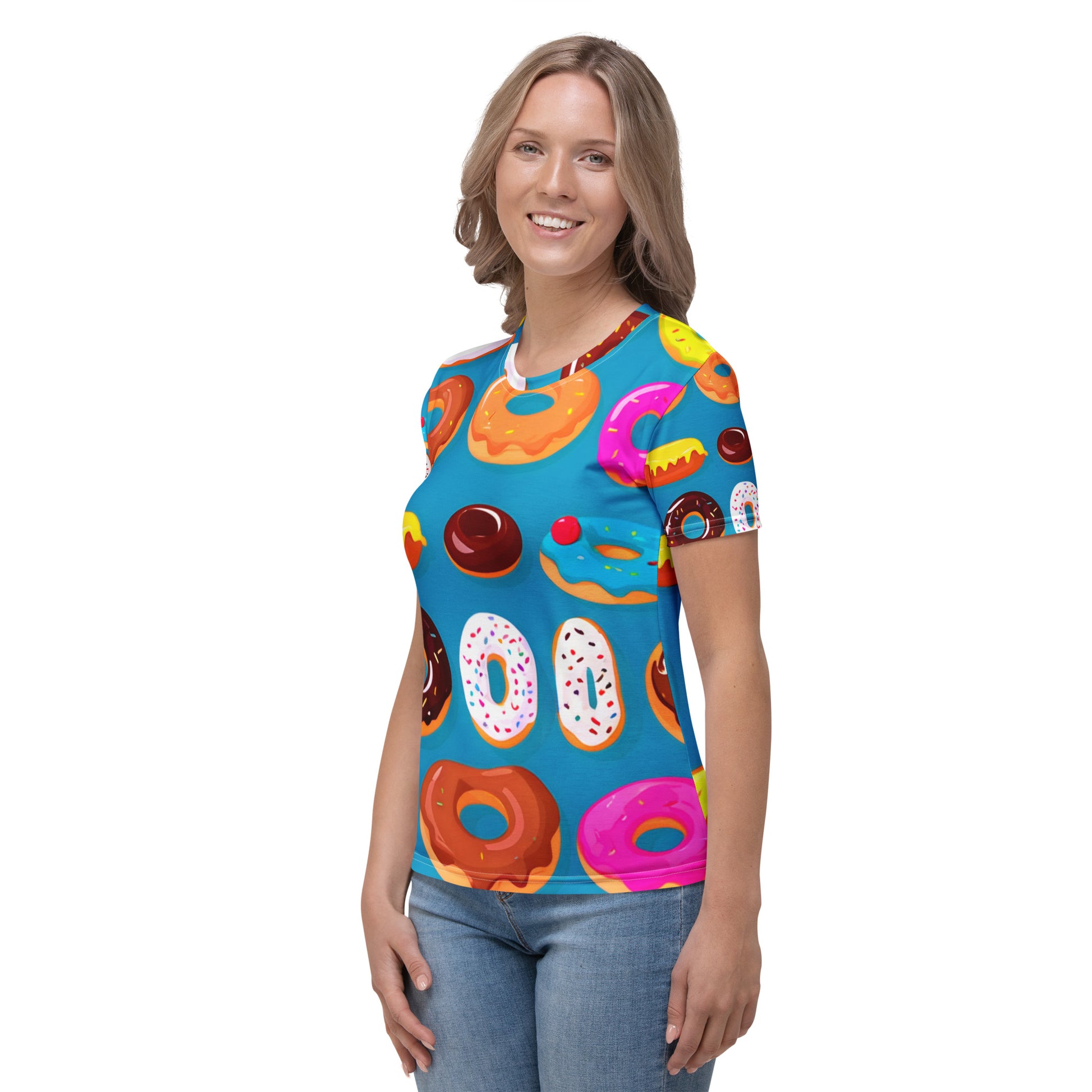 Slim fit Taxchar tee for women – side angle streetwear style