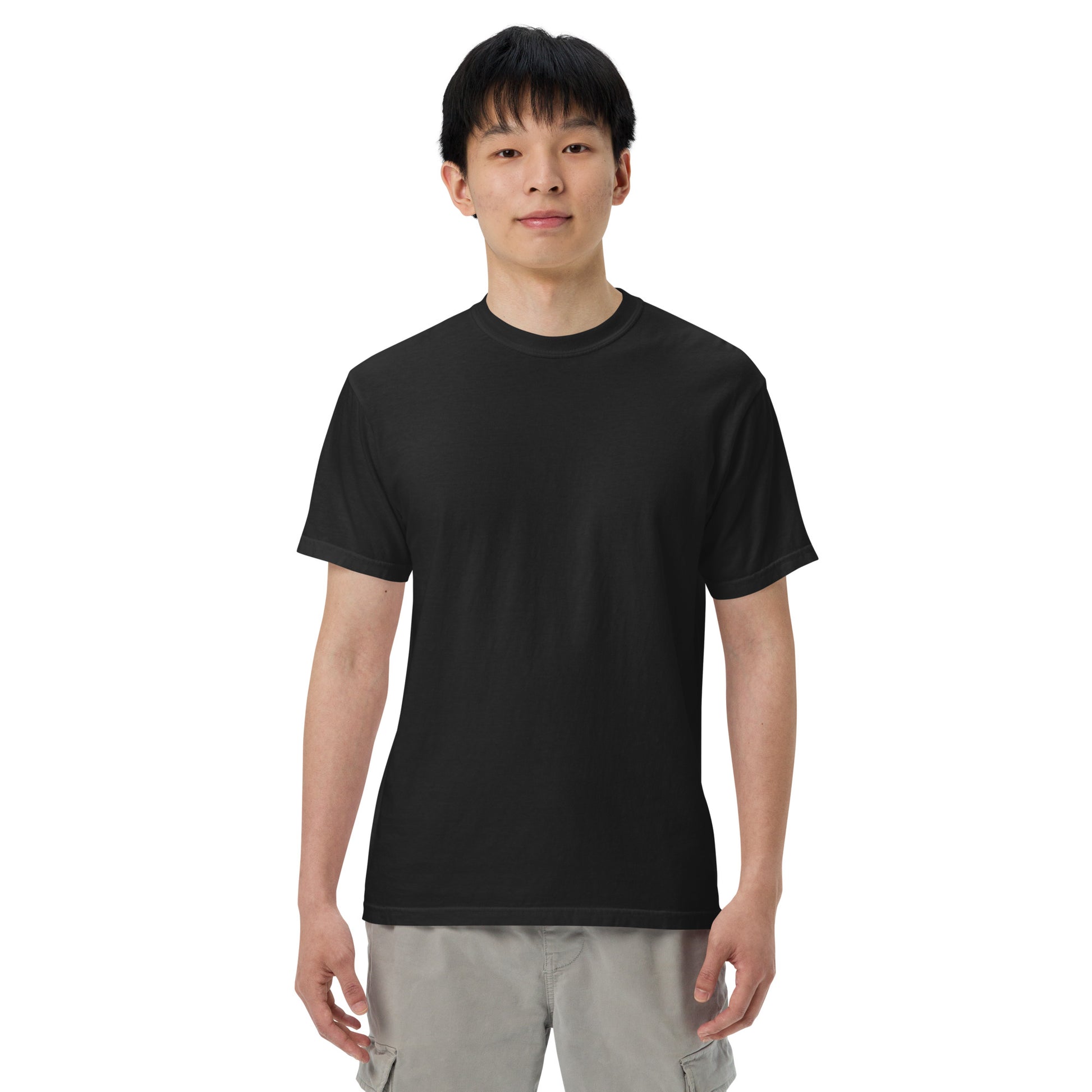 Garment-dyed t-shirt front view unisex fit