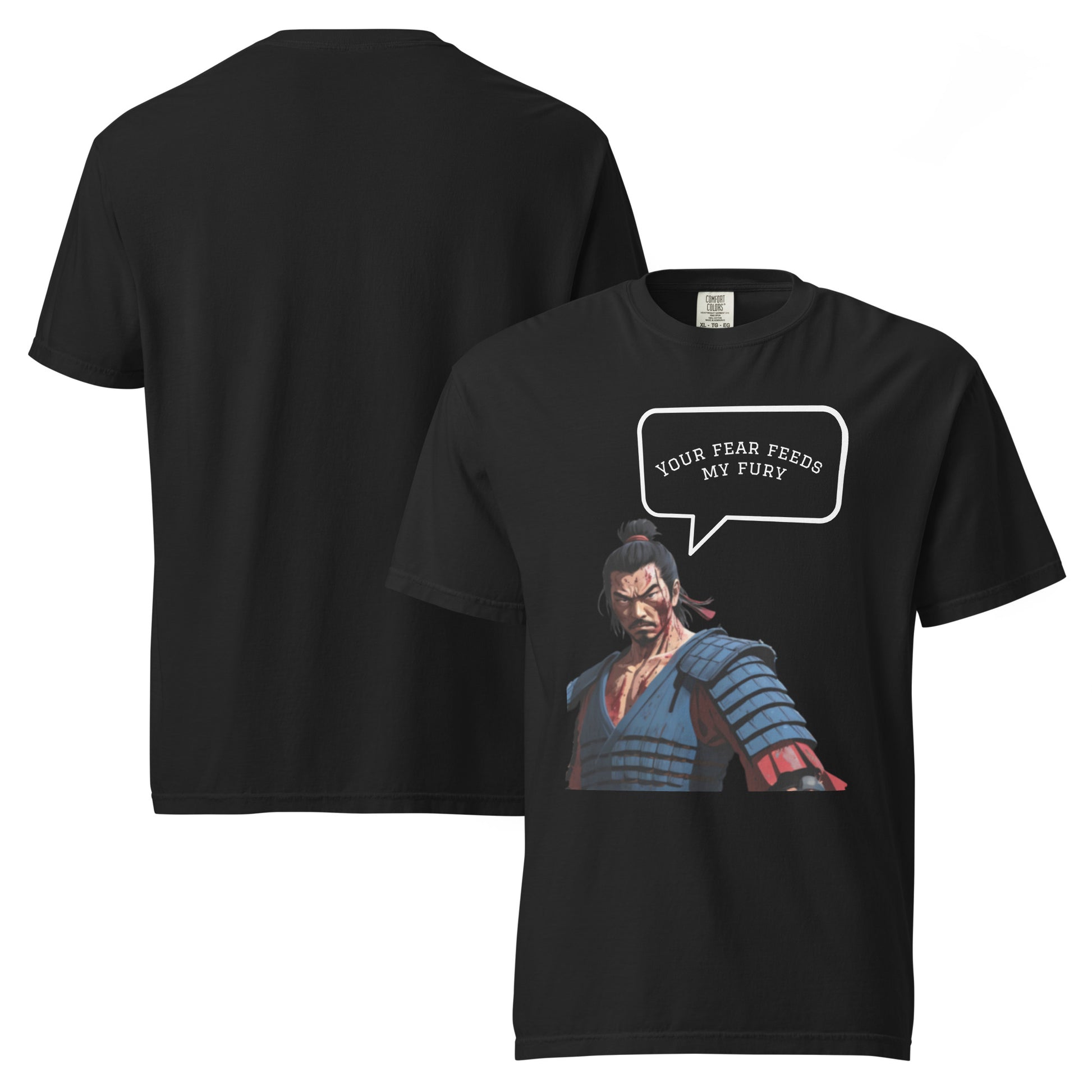 Ninja heavyweight cotton tee Lavyas Aura front view