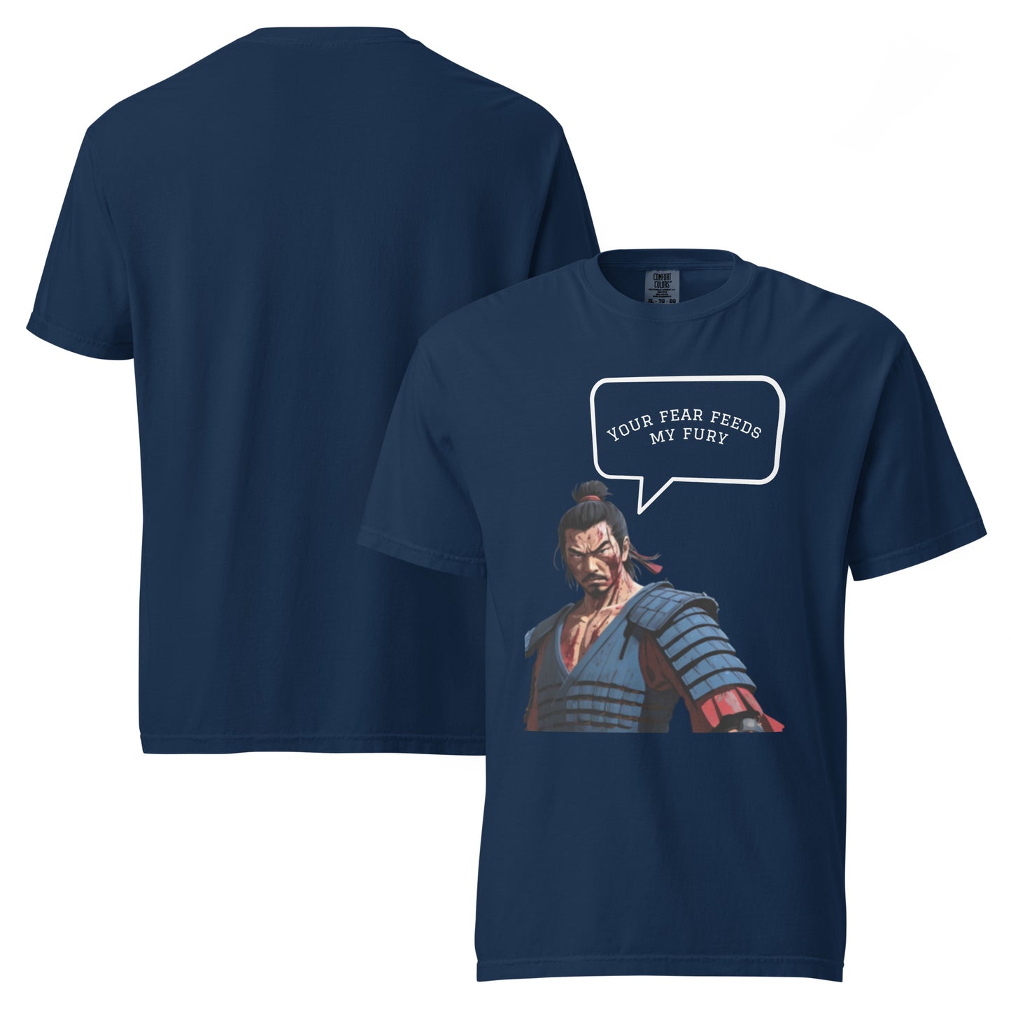 Ninja heavyweight cotton tee Lavyas Aura front view