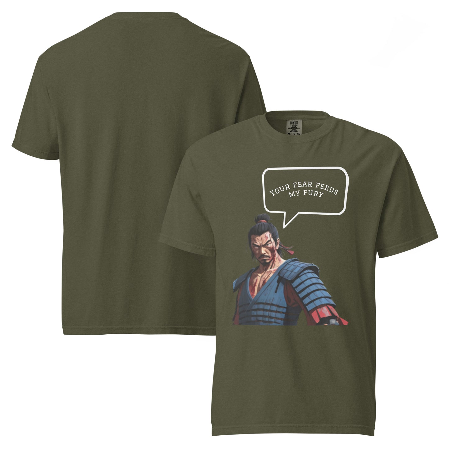 Ninja heavyweight cotton tee Lavyas Aura front view