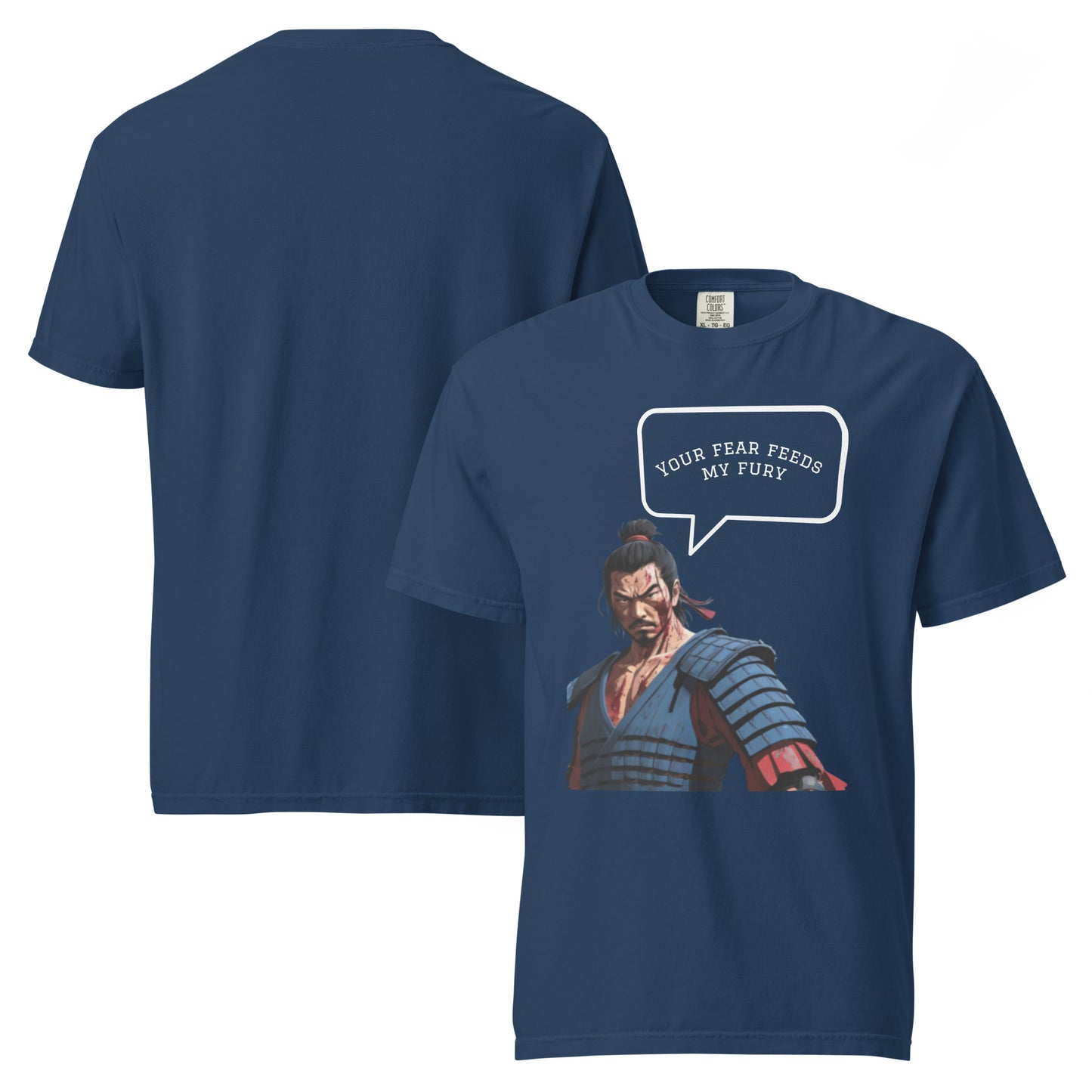 Ninja heavyweight cotton tee Lavyas Aura front view