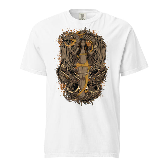 Garment dyed t-shirt vintage wash streetwear