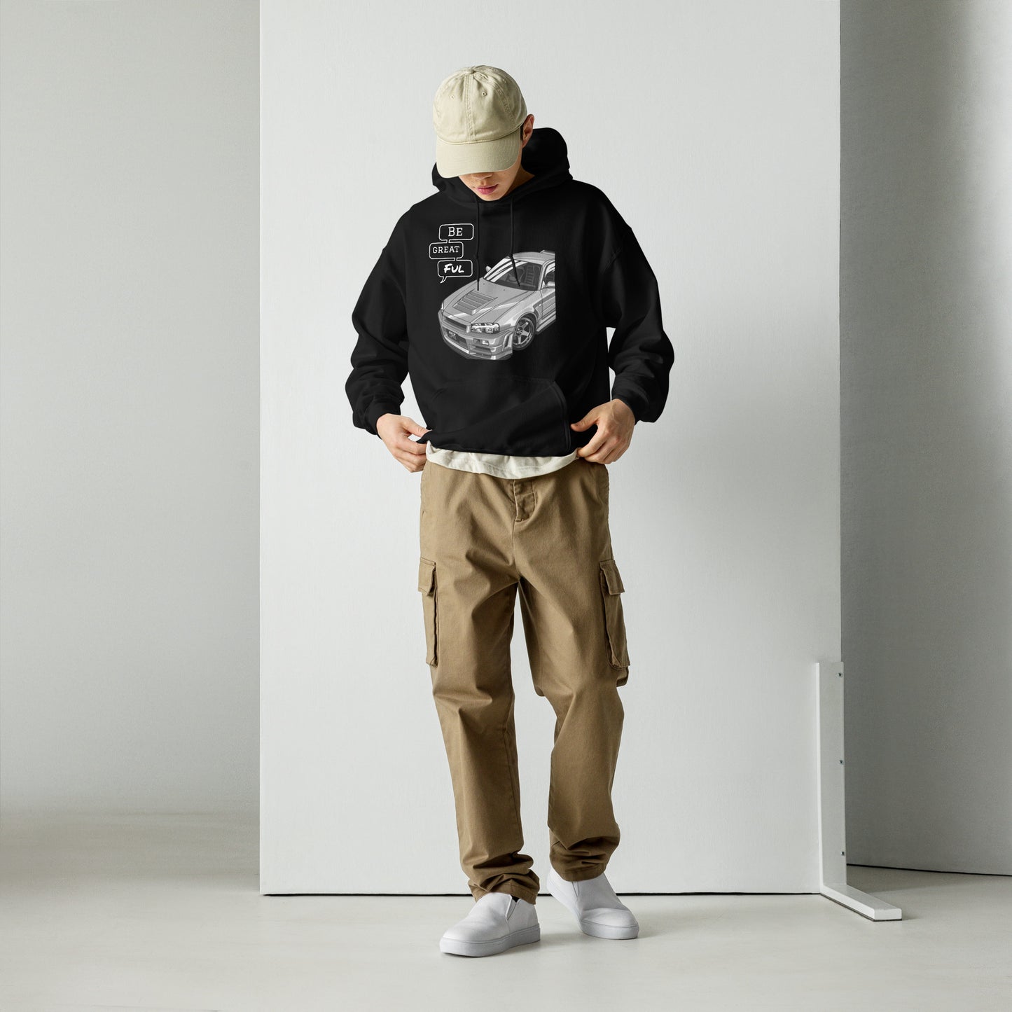 Unisex Heavyweight Hoodie - Front View - Lavyas Aura USA