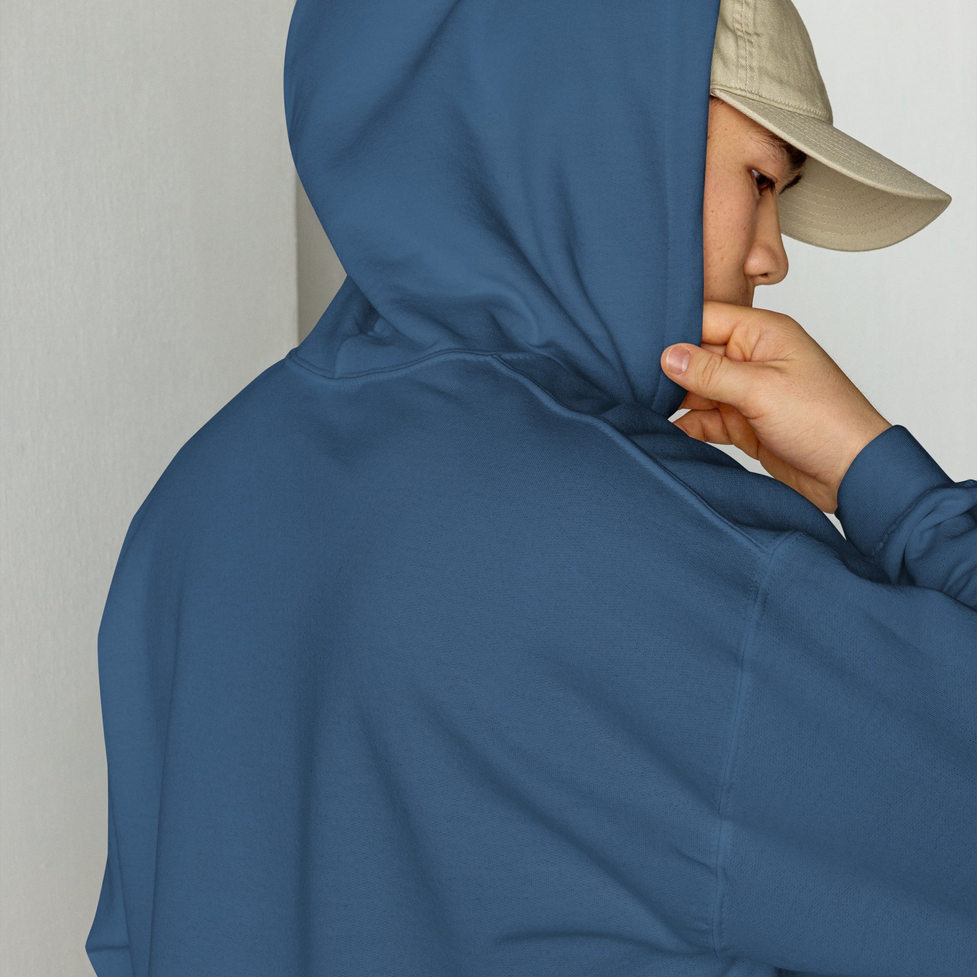 Back View of USA Style Heavyweight Hoodie