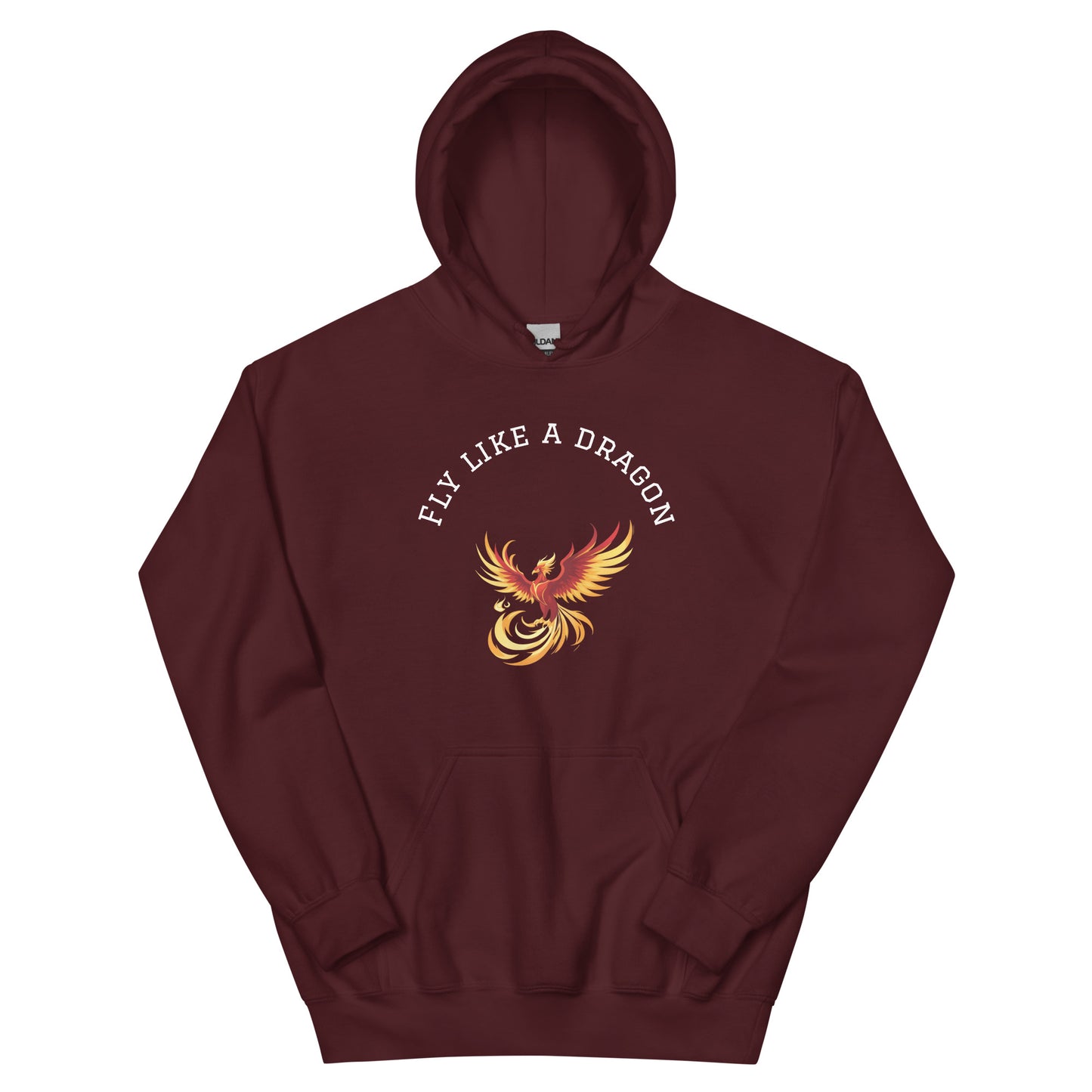 Lavyas Aura unisex organic cotton hoodie front view