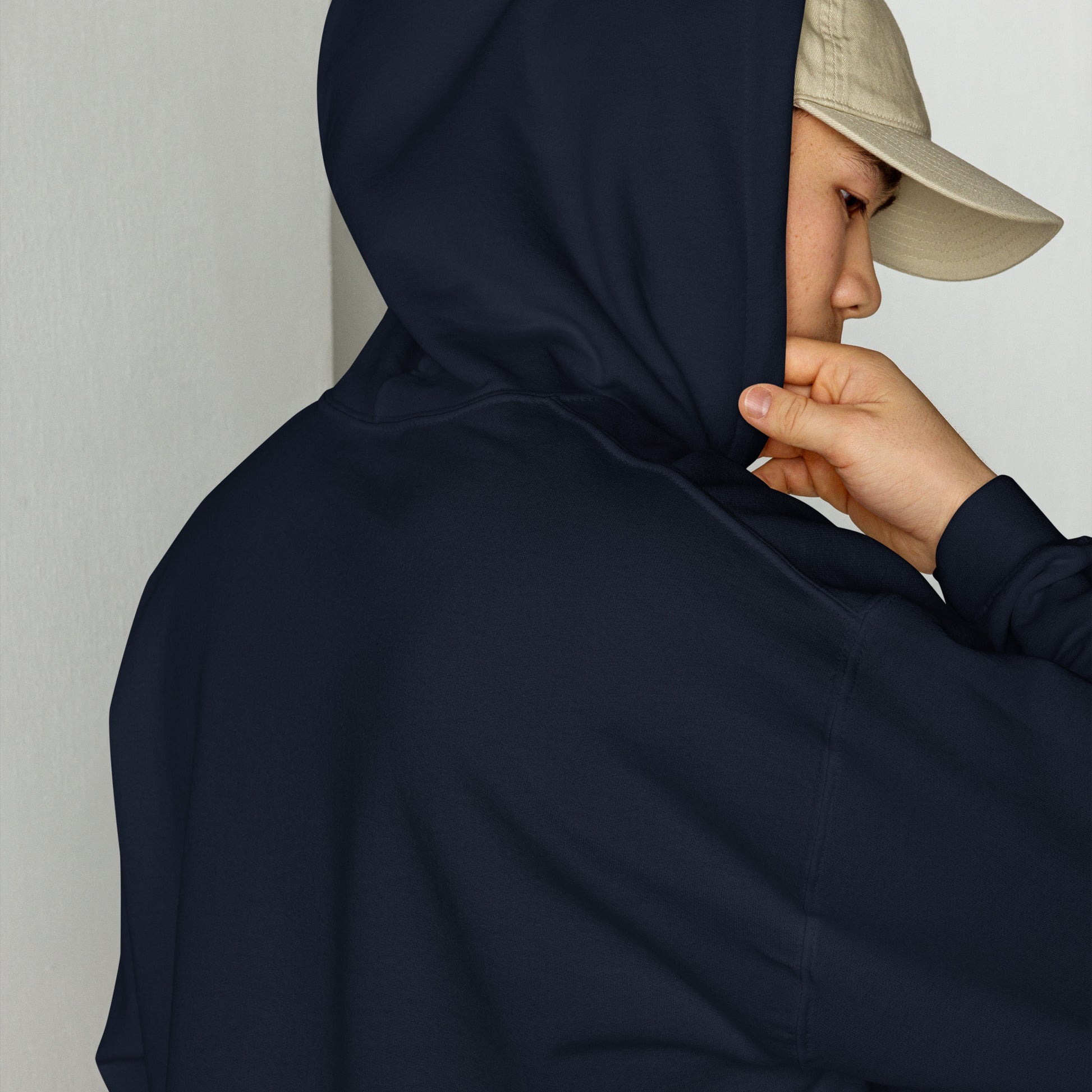 Back View of USA Style Heavyweight Hoodie