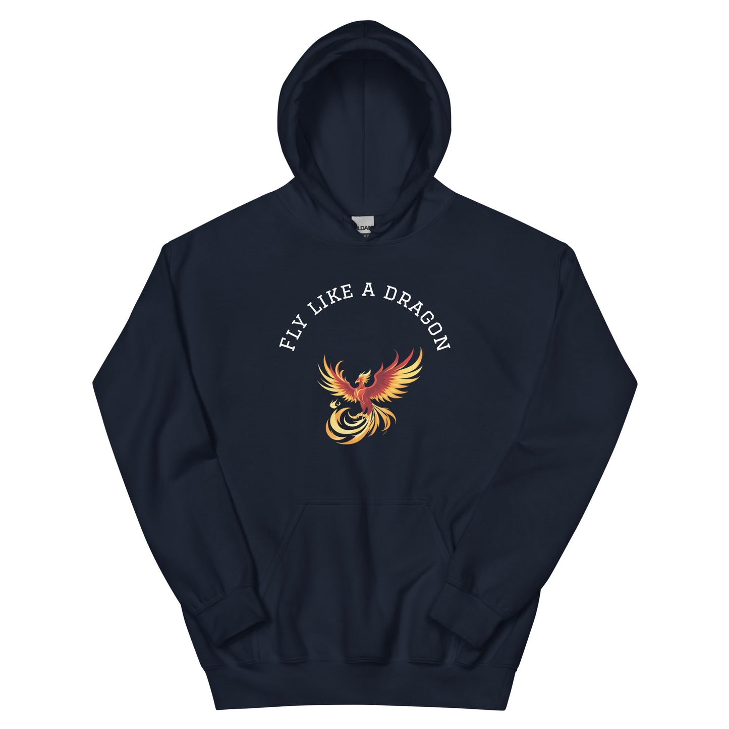 Lavyas Aura unisex organic cotton hoodie front view