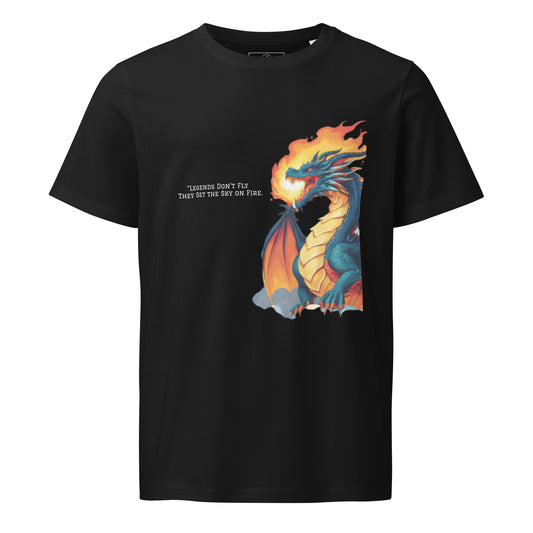 Front view of USA organic unisex t-shirt – Lavyas Aura