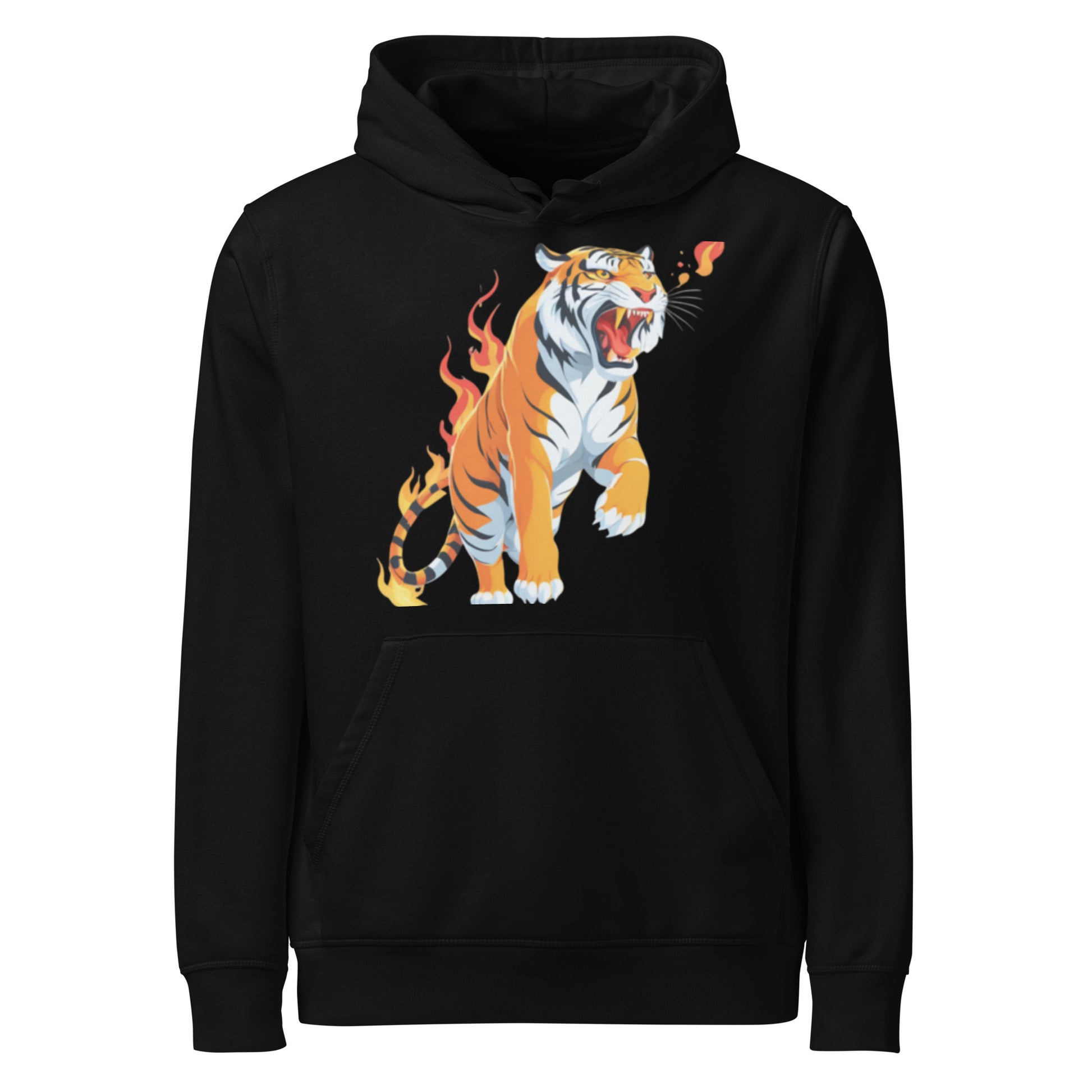 Unisex organic midweight hoodie – front view USA style
