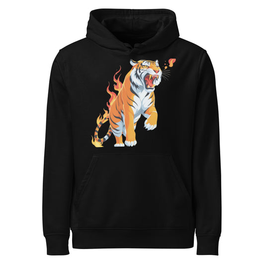 Unisex organic midweight hoodie – front view USA style