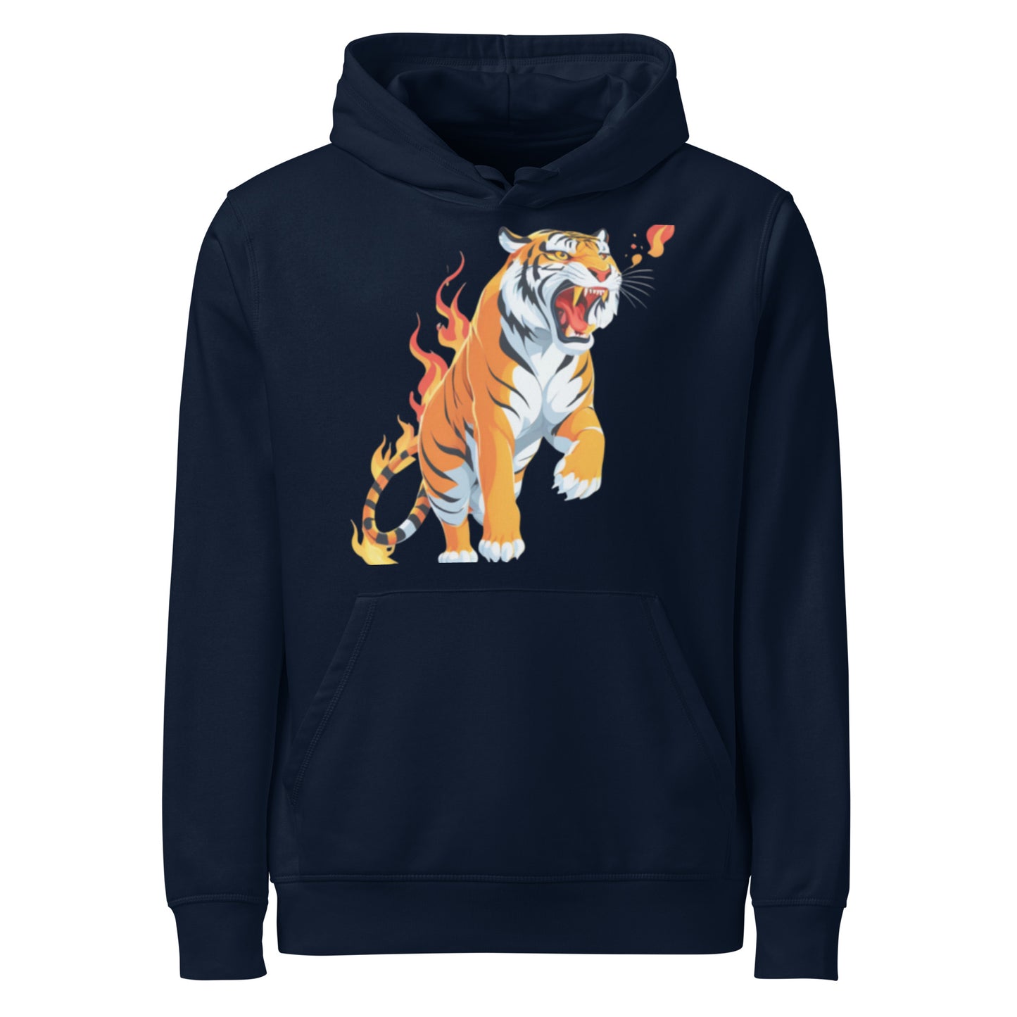 Unisex organic midweight hoodie – front view USA style