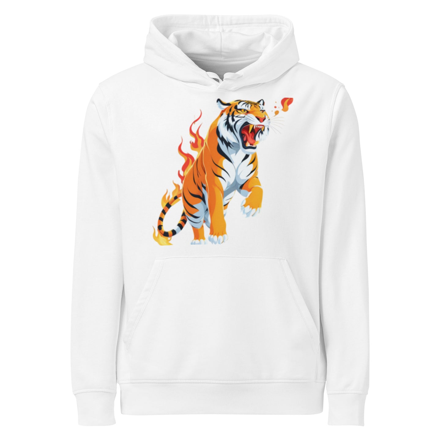 Unisex organic midweight hoodie – front view USA style