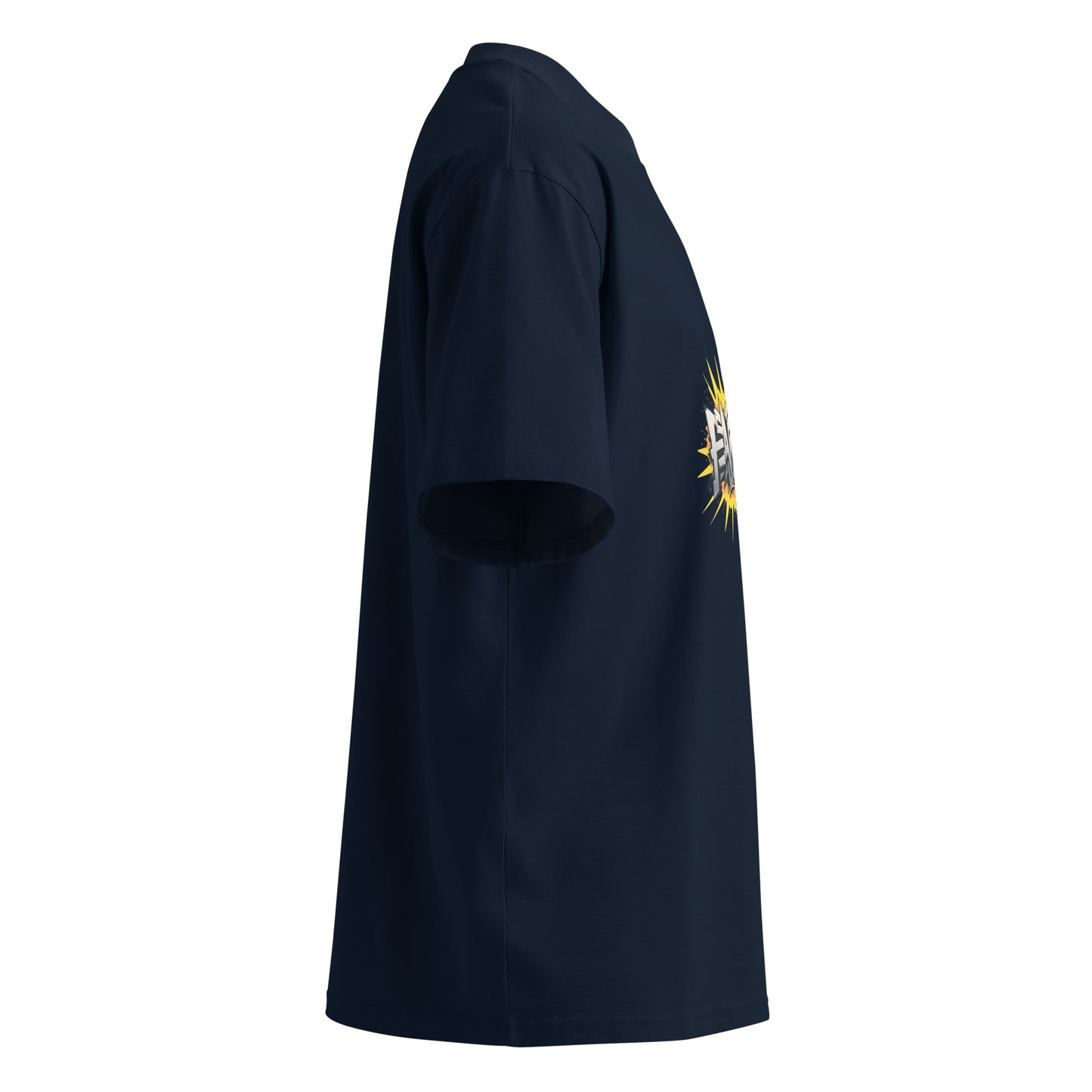 "Lavyas Aura Oversized T-Shirt Side View"