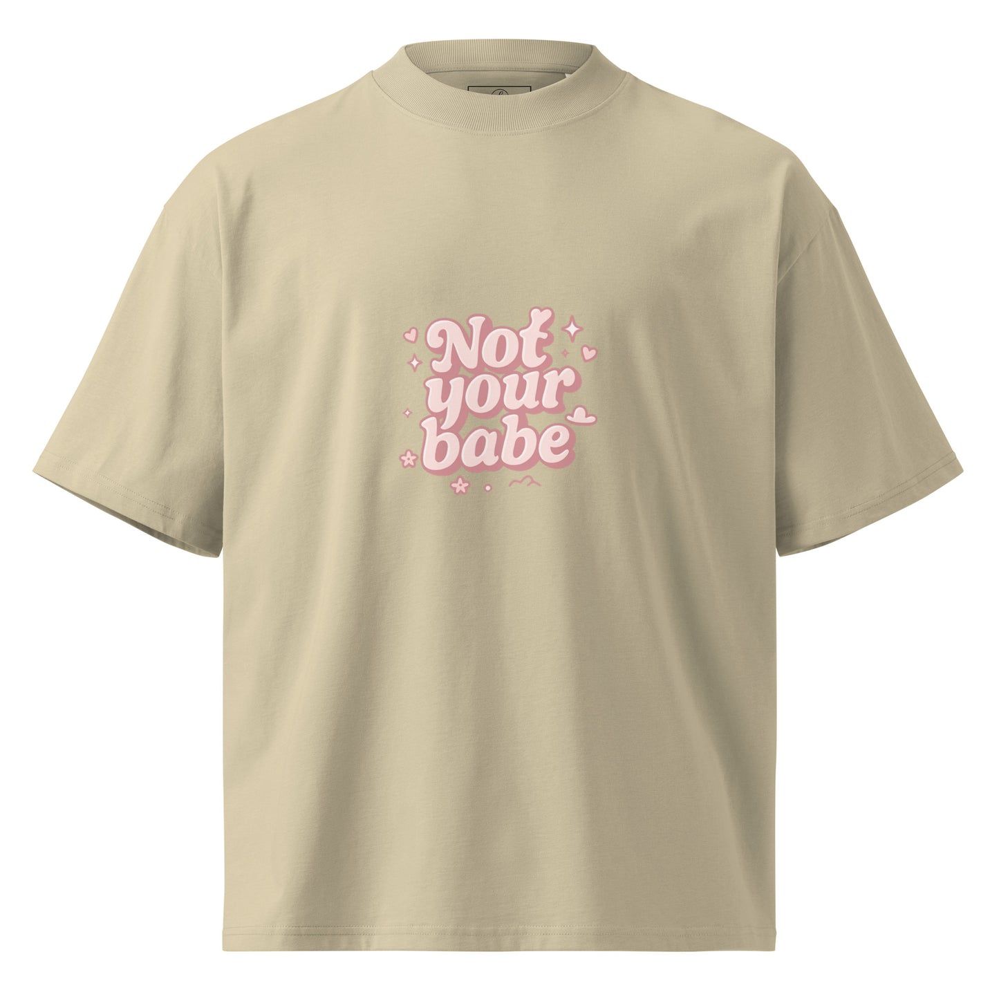 Lavyas Aura unisex organic oversized  t-shirt front view