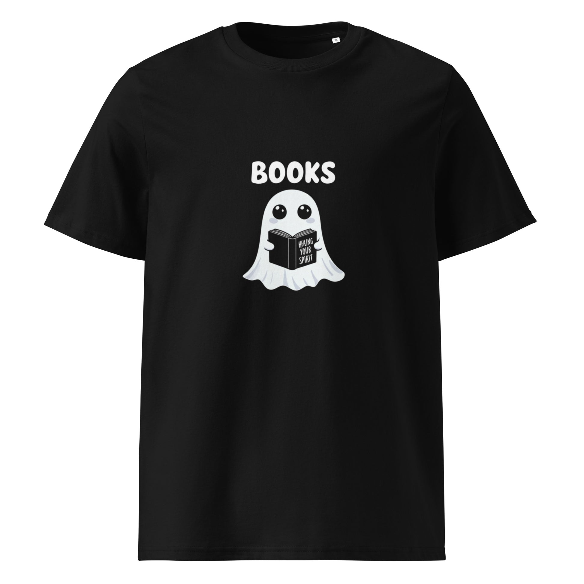 Unisex ribbed neck t-shirt – front view USA fit