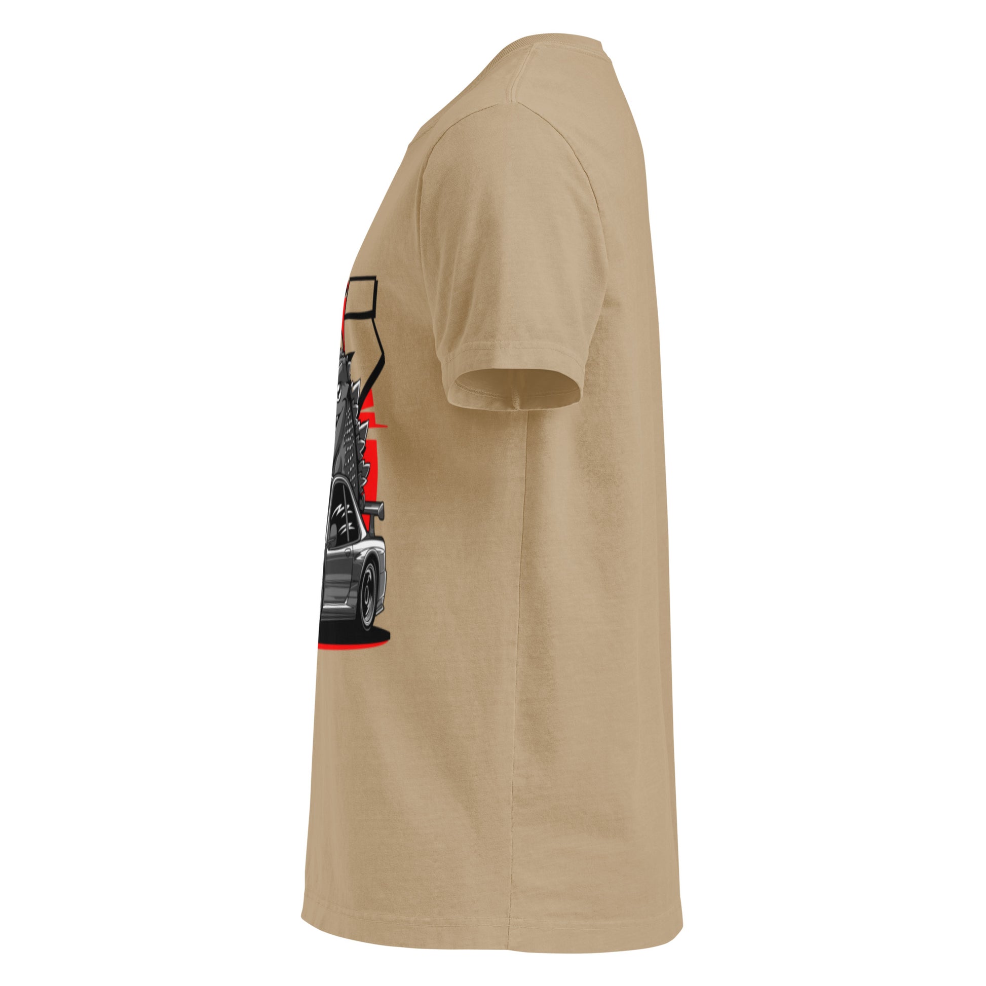 Cotton unisex oversized t-shirt close-up view