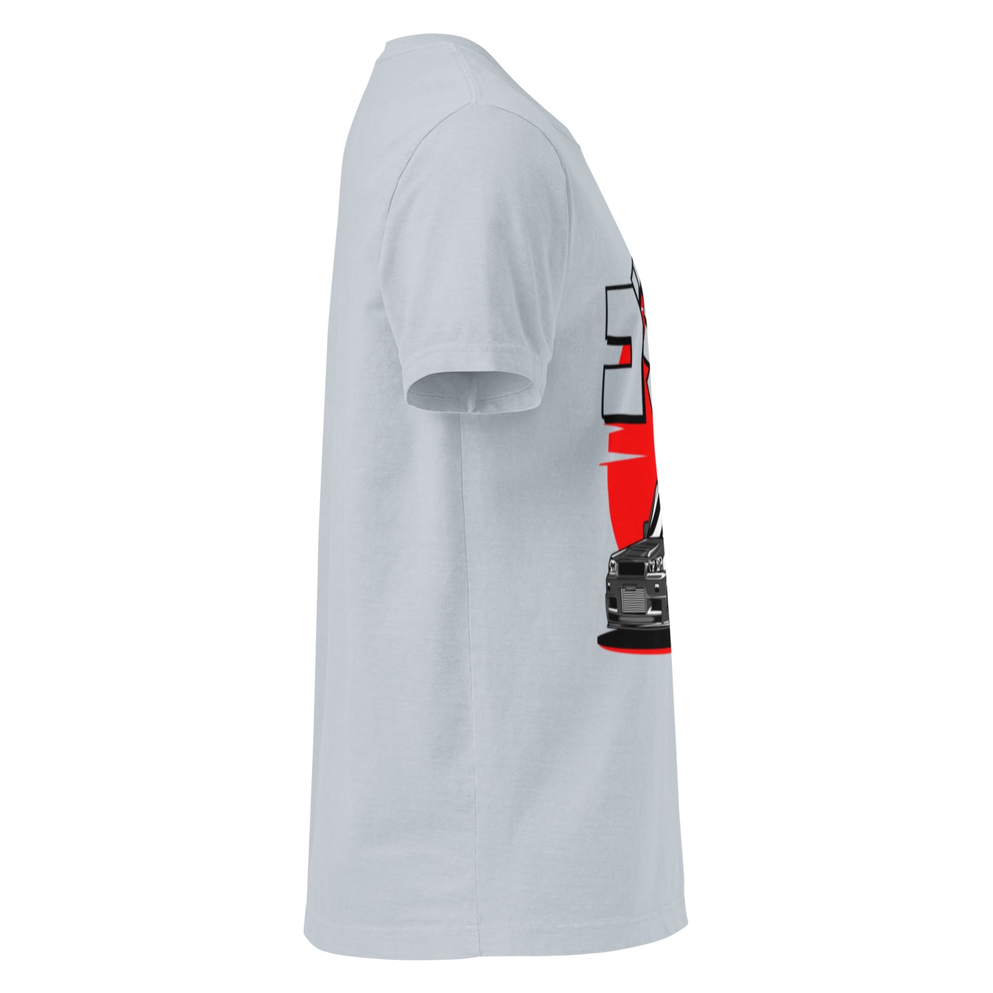 Cotton unisex oversized t-shirt close-up view