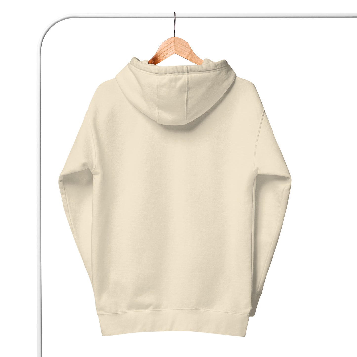 Urban street fashion hoodie with ribbed cuffs