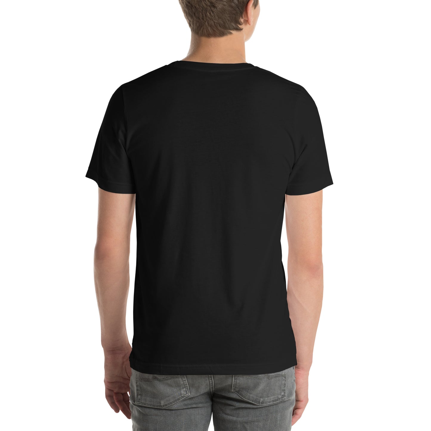 Basic everyday unisex tee white background USA