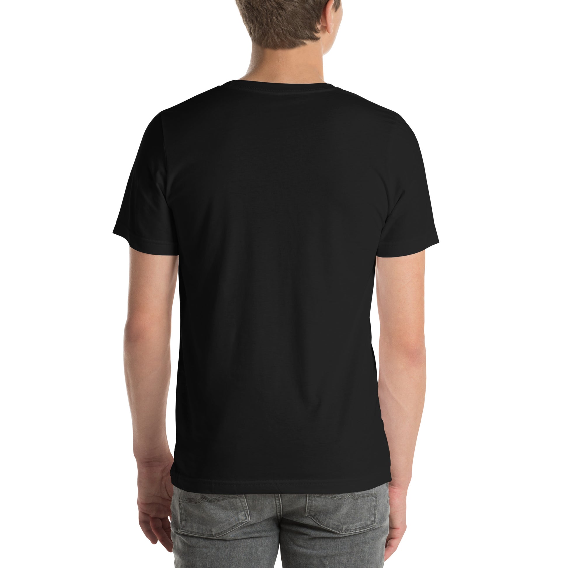 Basic everyday unisex tee white background USA