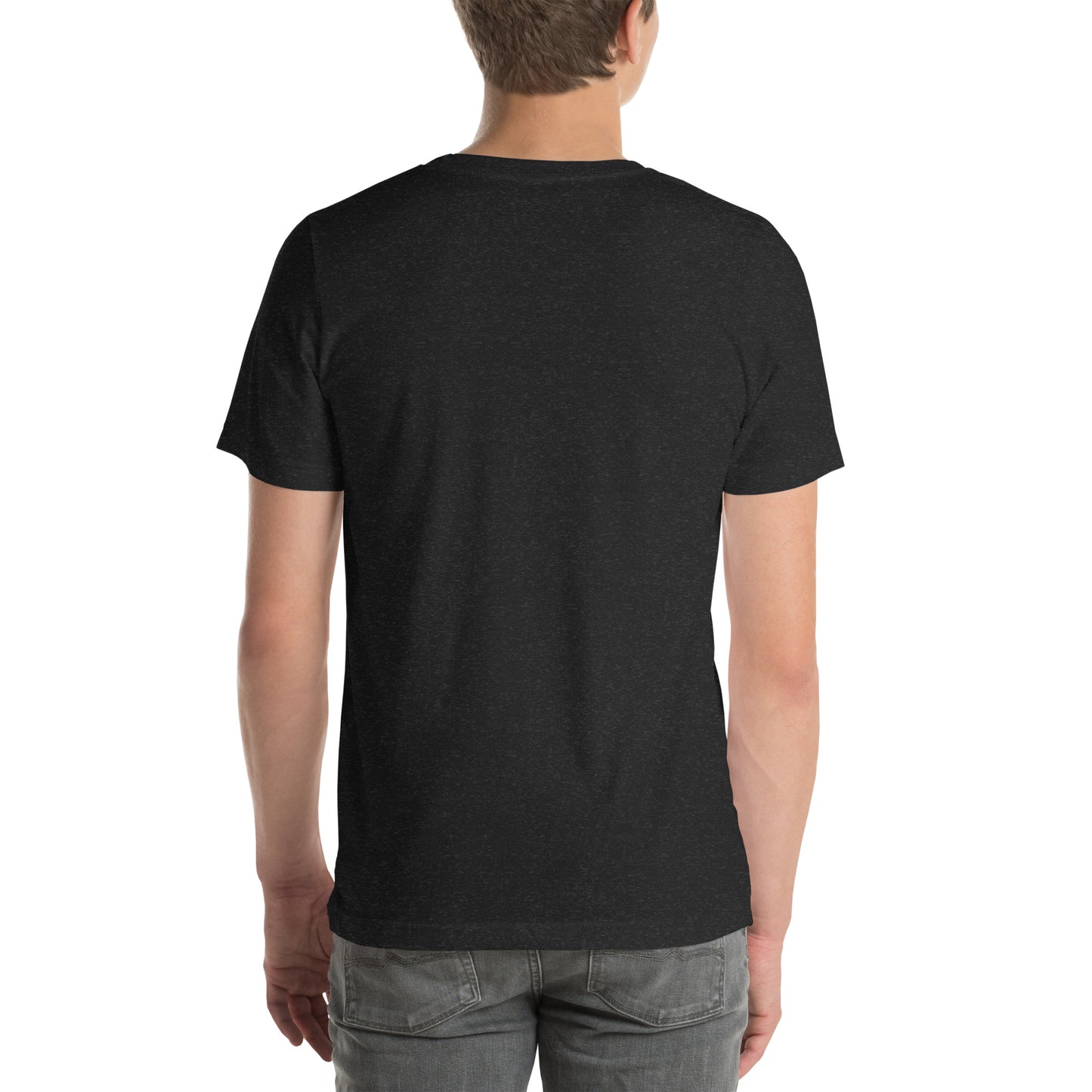 Basic everyday unisex tee white background USA