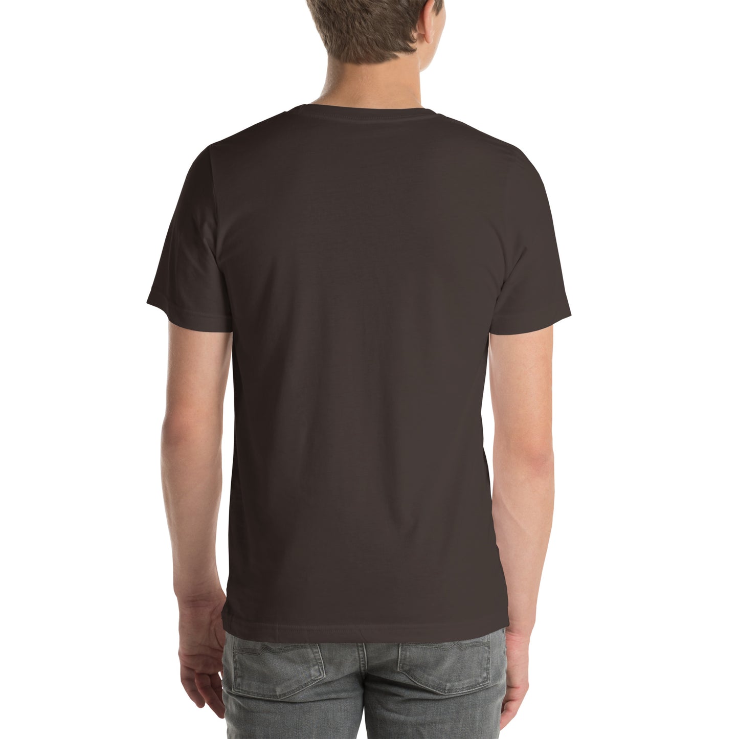 Basic everyday unisex tee white background USA