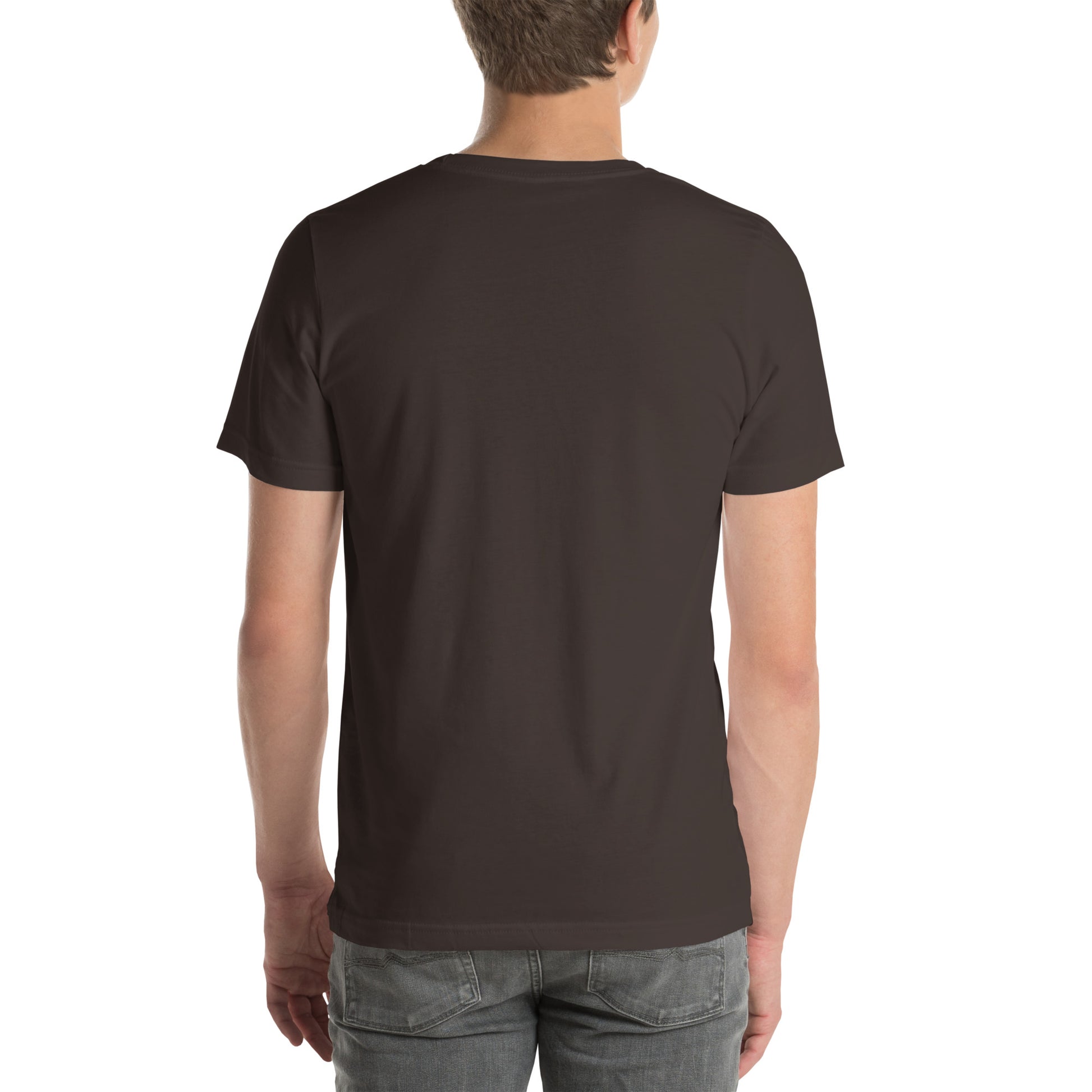 Basic everyday unisex tee white background USA