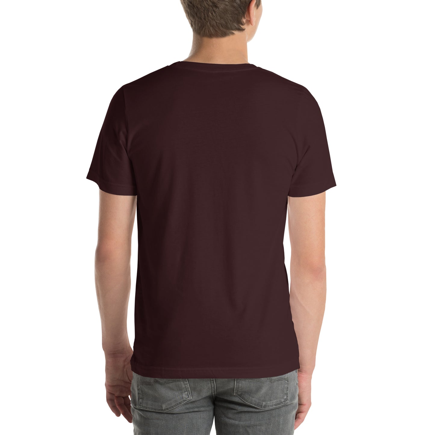 Basic everyday unisex tee white background USA