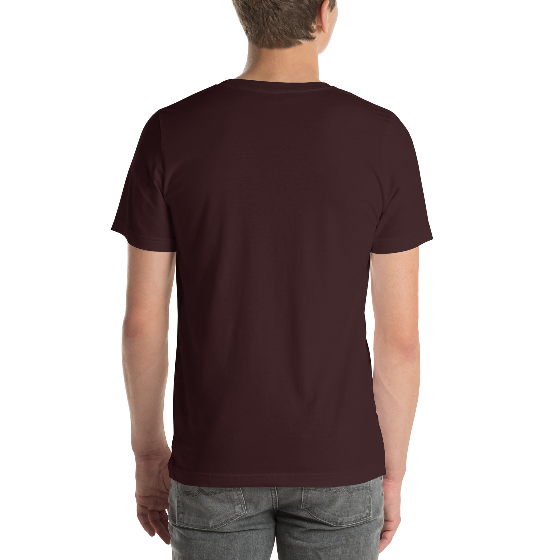 Basic everyday unisex tee white background USA