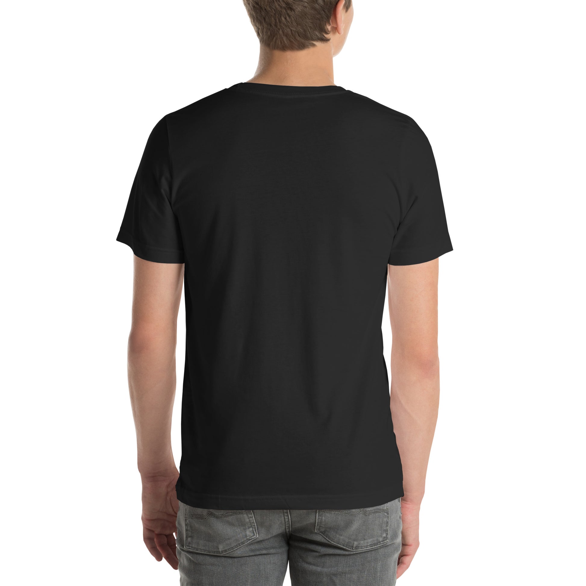 Basic everyday unisex tee white background USA