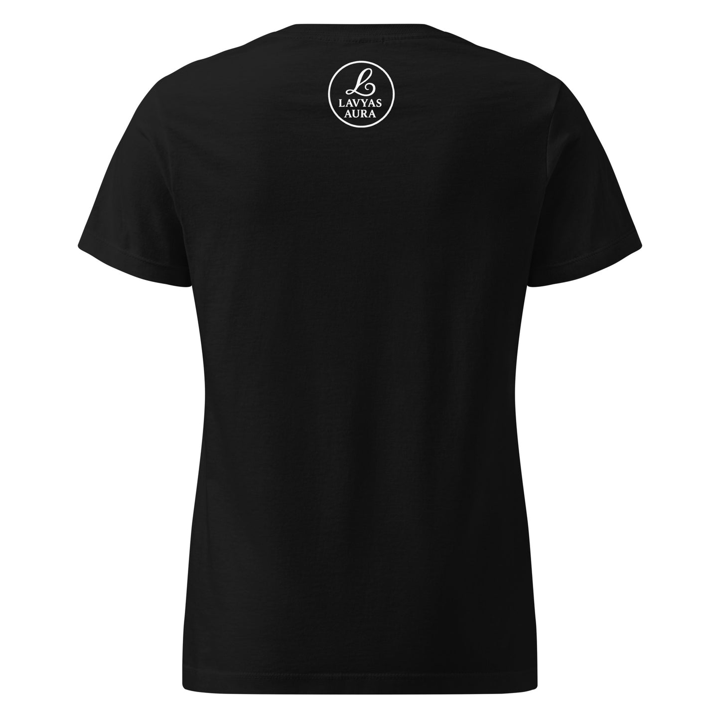 back view oversized tee Lavyas Aura USA fit