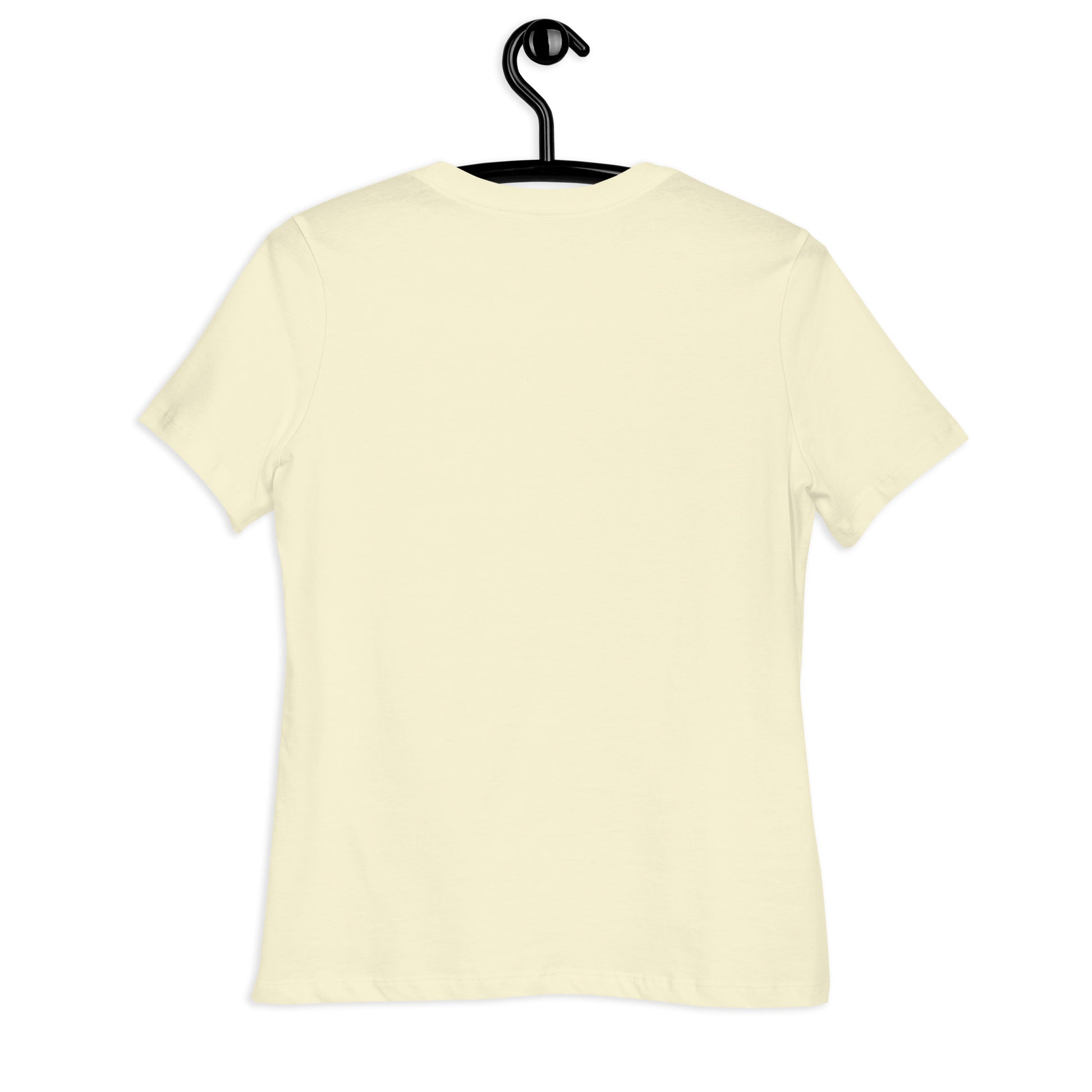Back view of women's relaxed fit tee USA